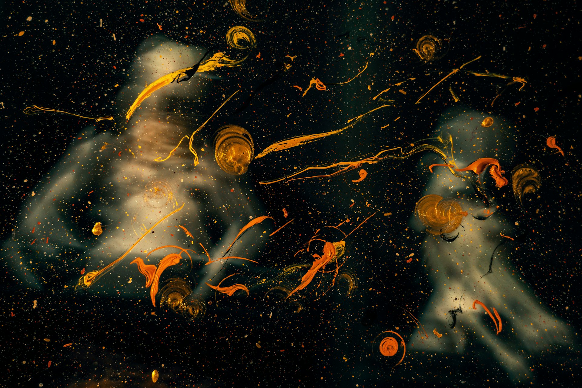 purple and blue abstract painting